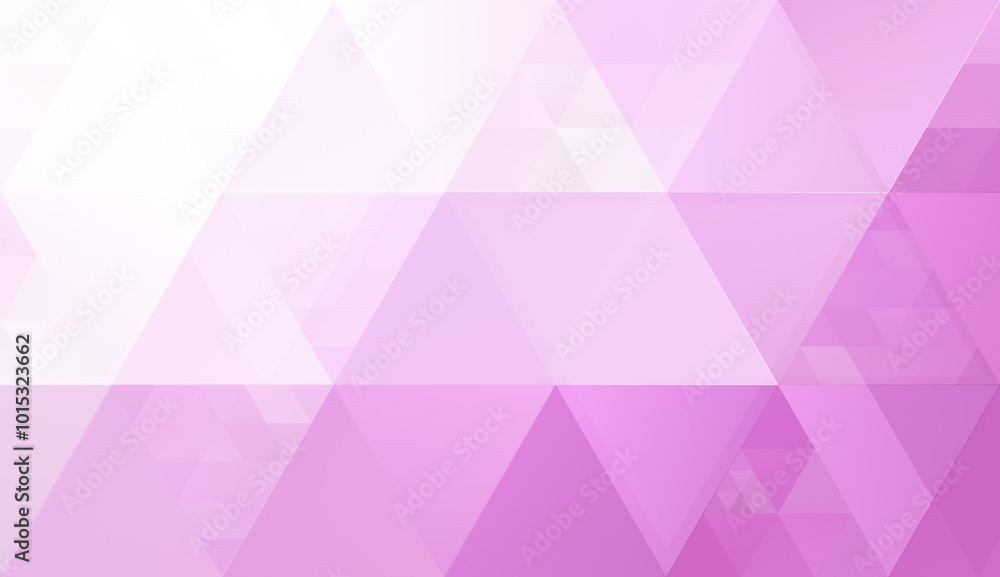 Poster abstract background made of many white, pink and purple triangles in different sizes. high resolutio