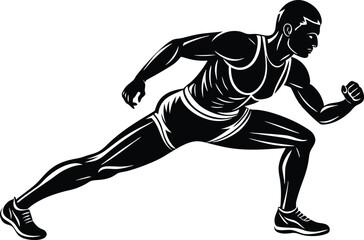Physical exercise vector onwhite background art.eps