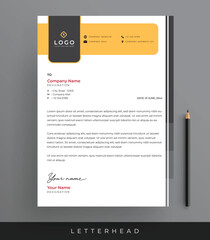 Professional Corporate Business Letterhead Design Template for Business Branding