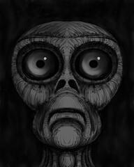 Alien creature, sketch - digital painting © Cubitron