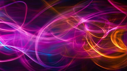 Obraz premium Vibrant Abstract Waves of Colorful Light Patterns