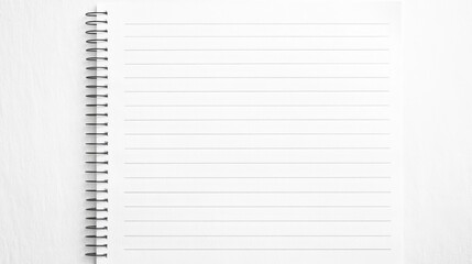 This is a plain, lined sheet of paper perfect for writing or drawing. It's great for schoolwork, art projects, or anything that needs a clean surface.