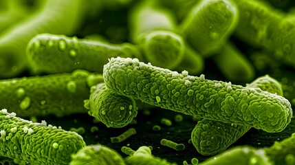 Escherichia Coli , E. Coli Bacterial Strains, Health and Food Safety microcosm, organismal and human biology science and research.