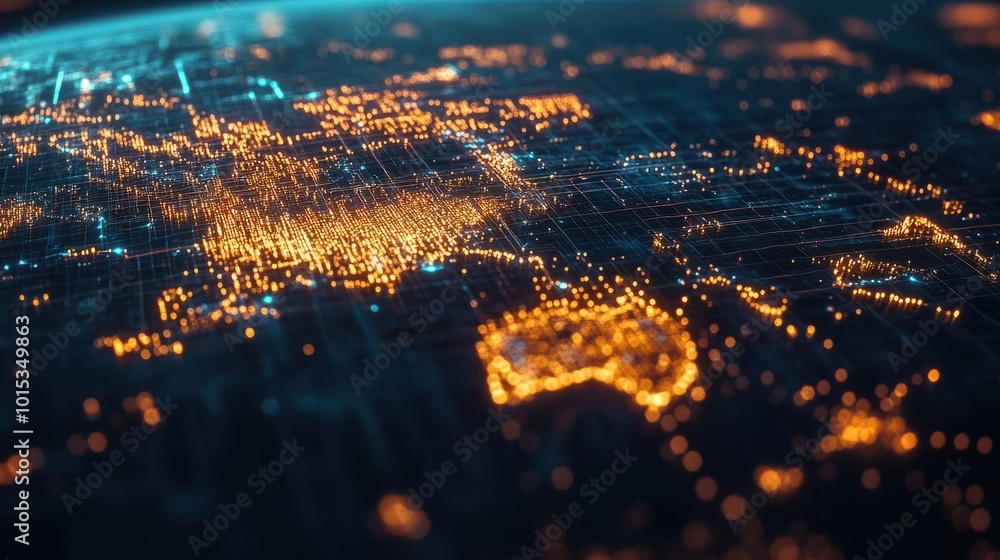 Poster abstract of global network and communication background