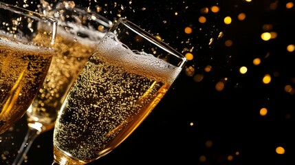 Cheers. Champagne celebration background