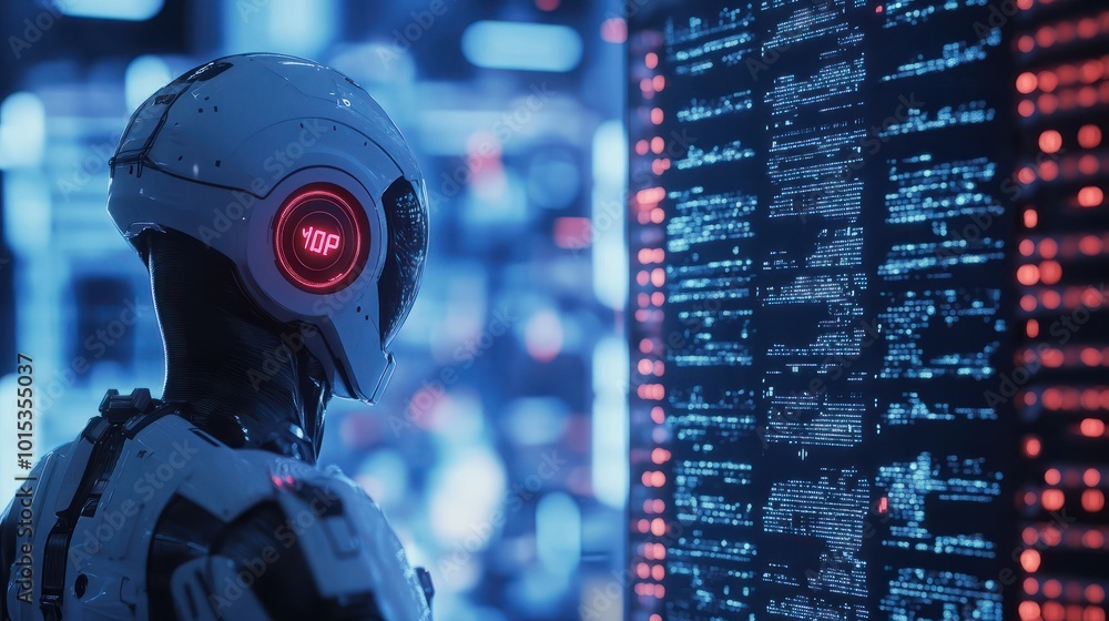 Poster futuristic ai prompt illustration. high-tech background concept. ready to use command prompt box