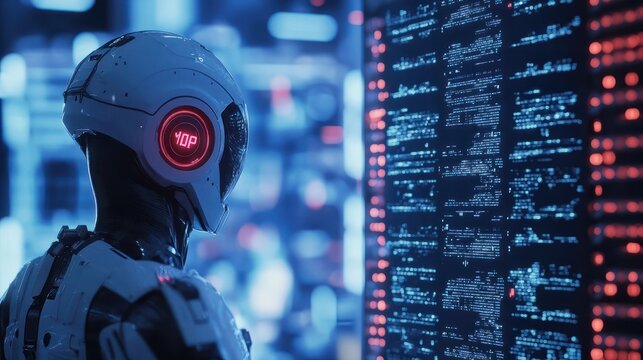 Futuristic AI prompt illustration. High-tech background concept. Ready to use command prompt box