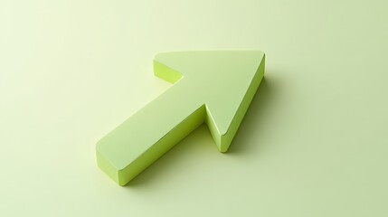 A 3d rendered arrow pointing upwards.