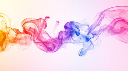 Fototapeta premium Vibrant Smoke Swirls: A Captivating Dance of Color