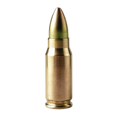A gold bullet with a purple tip on transparent background