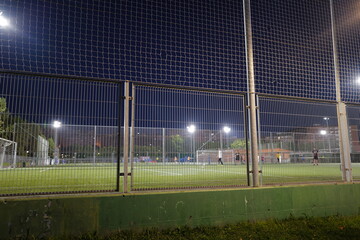 football stadium in the night