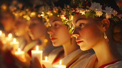 Swedish St. Lucia Day Celebration: Candlelit Traditions Brighten the Winter Night