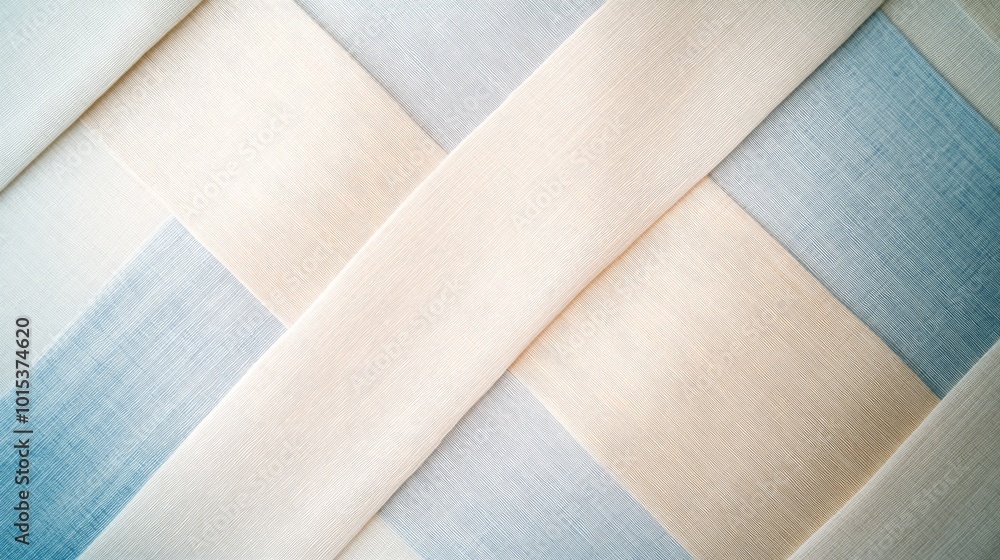 Poster a seamless repeating pattern showcases delicate interwoven geometric shapes in soft beige and light 