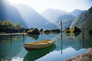 Obraz premium lake in the mountains