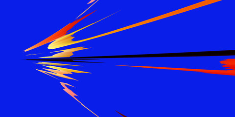 abstract background in orange, yellow, and red colors, abstract paint splash on blue background