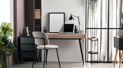 empty table for marketing, empty table with wooden frame, empty table for presentation
