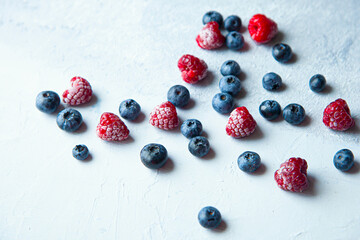 red and blue berries