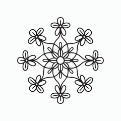 simple mandala coloring page, pattern mandala, geometric mandala vector design