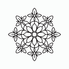 floral patterns kids Mandala Coloring Book,  wall art, tile design, kdp Book Interior, tattoo design and vector mandala line art