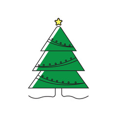 Christmas Tree Icon or Illustration