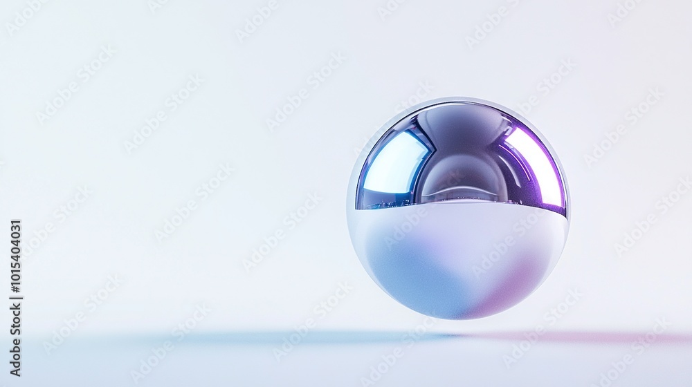 Poster white background shows an egg's reflection inside its shell