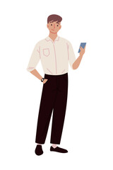 entrepreneur man using phone