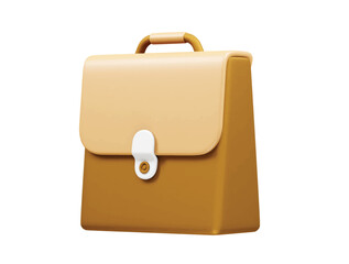 Briefcase icon illustration 3d