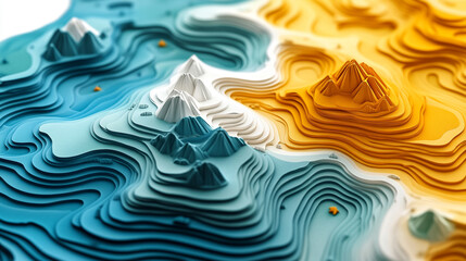 GIS geodata mapping concept illustrates advanced spatial analysis. This image showcases interconnected layers, revealing the depth of geographic data interpretation and visualization