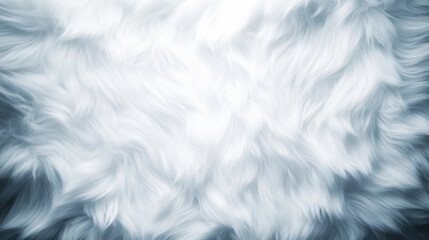 Obraz premium Soft, white fur texture with a subtle blue tint, perfect for backgrounds or product photography.