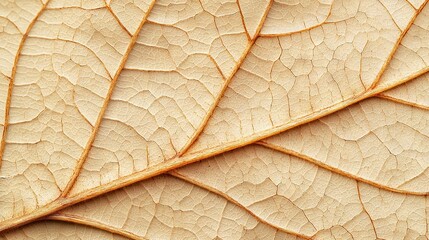   A close-up of a leaf's vein, revealing its thinness
