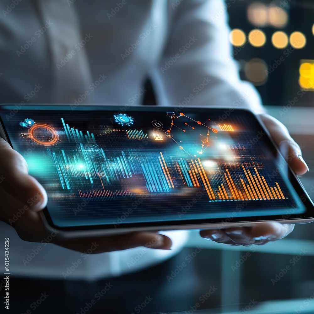 Poster digital marketing, data analysis for performance and create insight report, goal of digital marketin