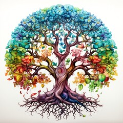 colorful tree of life 