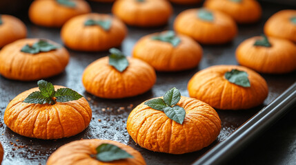 Homemade halloween pumpkin cakes fresh from the oven empty blank caption space on the side --chaos 40 --ar 16:9 --stylize 600 --v 6.1 Job ID: 26a787b5-3f18-4a5b-b329-df794c3d4cec