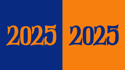 set of modern stylish text design 2025 Happy New Year 2025 text design. 2025 new year with wishes. Happy New Year  with classic font and yellow,  text with black background, marketing, designing, 2025