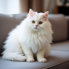 Obraz premium cat on a couch 