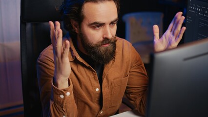 Disappointed computer scientist puzzled after being unable to remove all bugs while coding on...