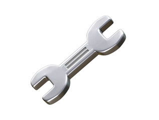 Wrench icon illustration 3d rendering