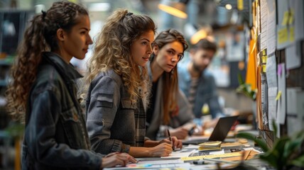 Obraz premium Creative Brainstorming with Sticky Notes