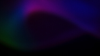 A rich, dark gradient with smooth transitions of deep purple, blue, green, and pink hues, featuring a grainy texture. Ideal for 4K wallpapers and digital backdrops