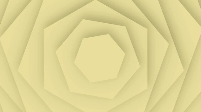 abstract yellow hexagon background hapes geometric pattern texture looping animation