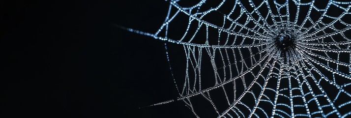 Spider web. Halloween decoration element.