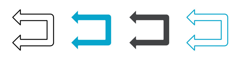 arrow icon set vector art