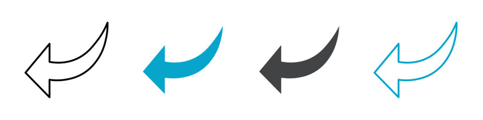 arrow icon set vector art