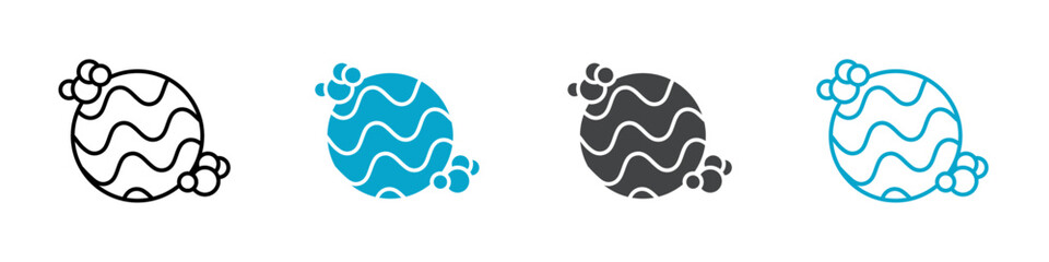 bath bomb icon set vector art