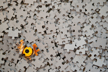background made of puzzle pieces