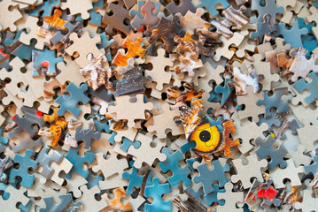 background with puzzle pieces