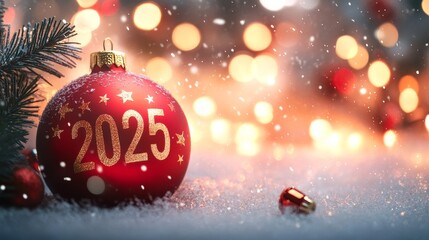 Christmas background year 2025. New Year 2025 background