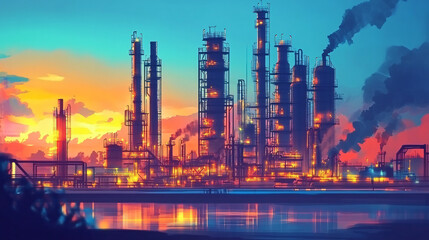 Obraz premium An analysis of the competitive landscape in the chemical industry.