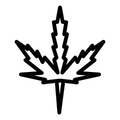marijuana cannabis leaf icon