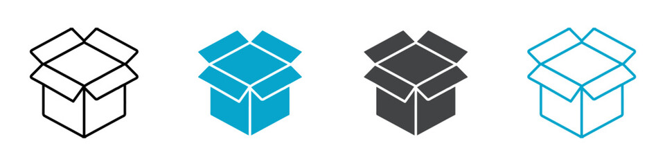 box icon sign and symbol